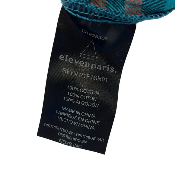 Eleven Paris Men’s Multi-Color Plaid Jacket w/ Hood, Button Up, NWT! - Picture 6 of 8